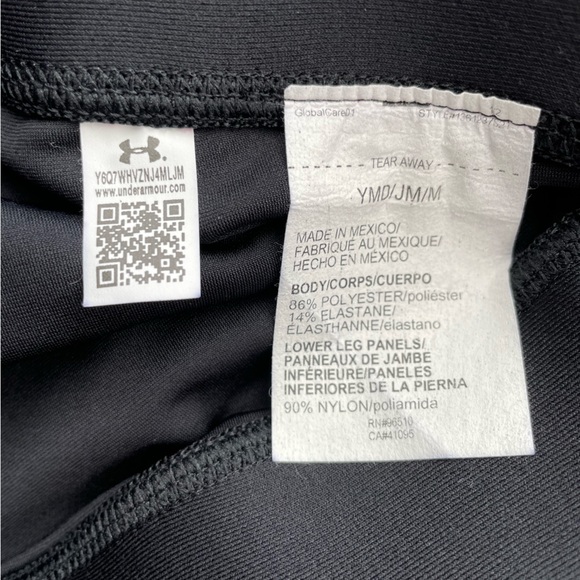 Under Armour Leggings Black Youth Med. EUC - Picture 5 of 5
